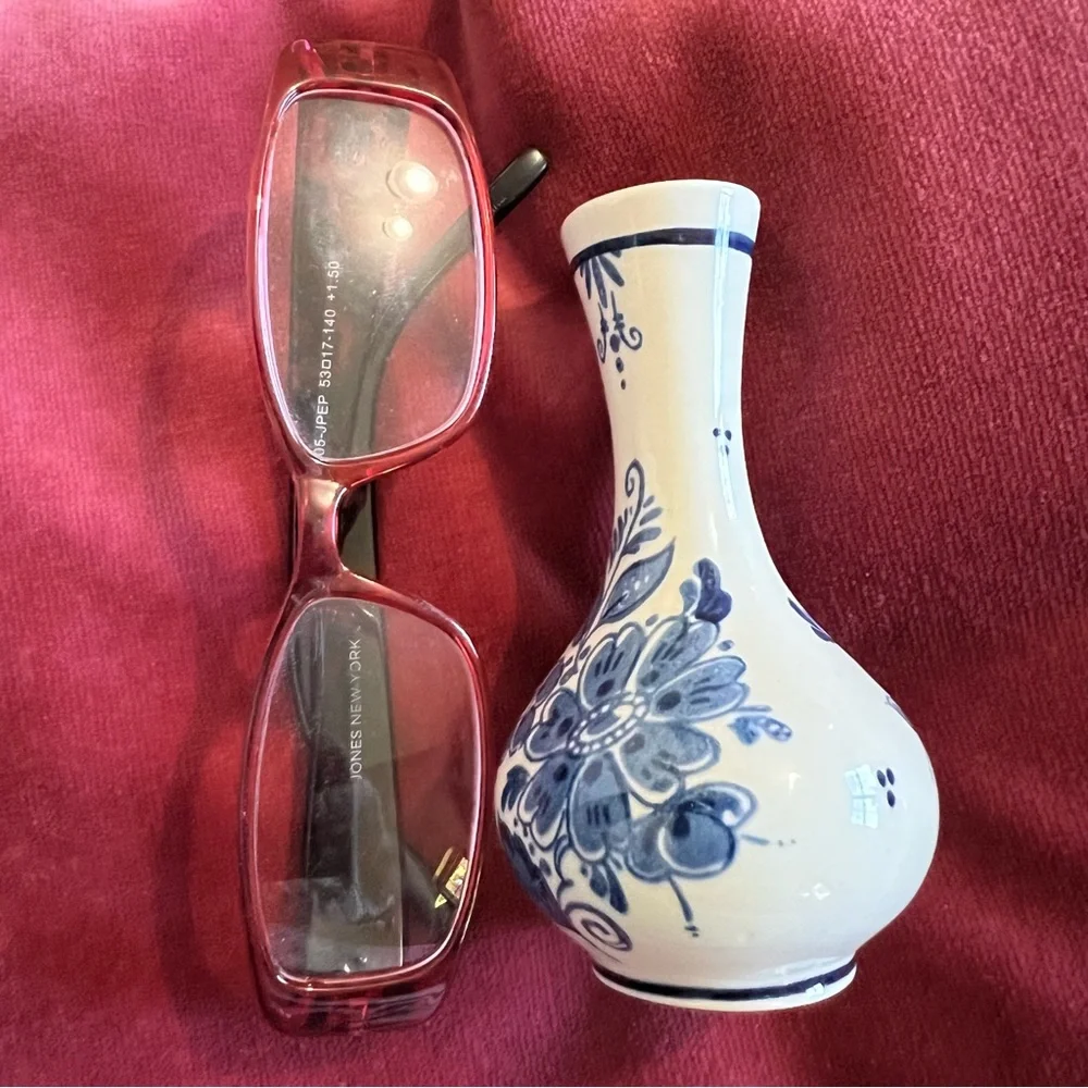 Vintage Blue and White Mini Vase Blauw Delfts Miniature